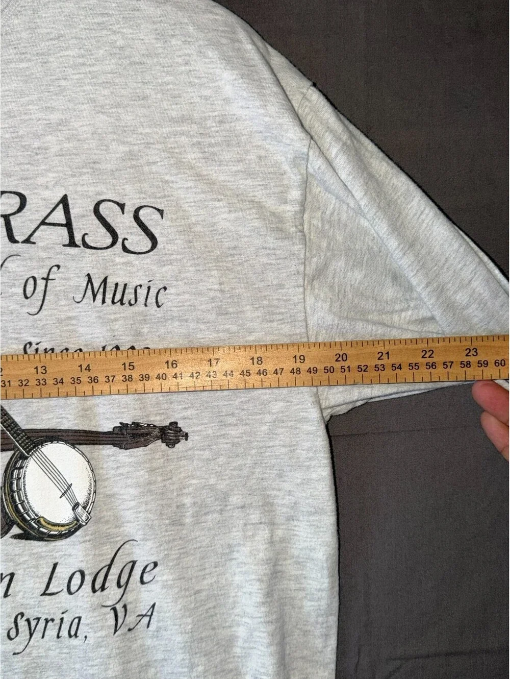 Bluegrass Festival Long Sleeve Shirt Adult L Graves Mountain Lodge VA